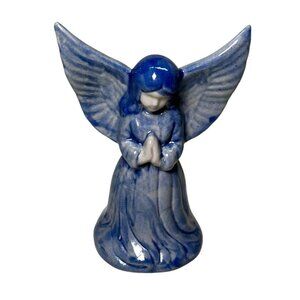 BBP Beaumont Brothers Pottery Blue Salt Glaze Angel 1997 Pottery